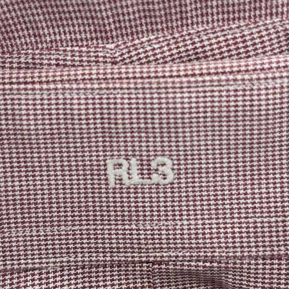 Trumaker Bobby Button Up Shirt Men Sz XL Red Micro Houndstooth Bobby Long Sleeve - Picture 11 of 13